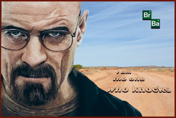 I Am the One Who Knocks Breaking Bad Inspired Art Metal Sign